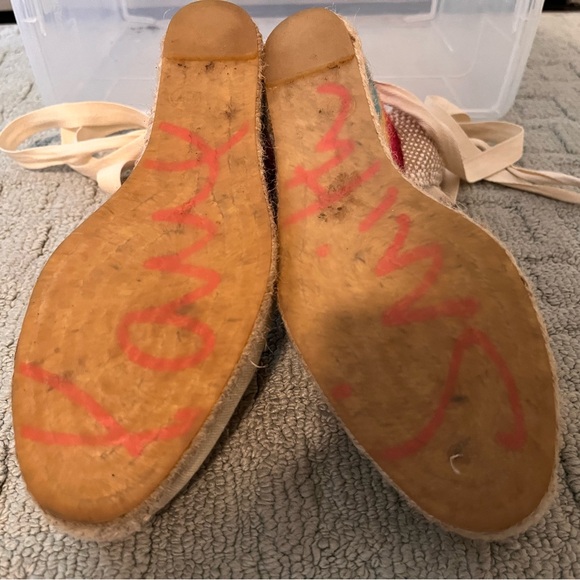 Castaner x Paul Smith rainbow lace-up espadrille wedges size 37 🌈 - Picture 6 of 7